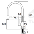 Dapur Air Air Tap Sanitary Ware Brass